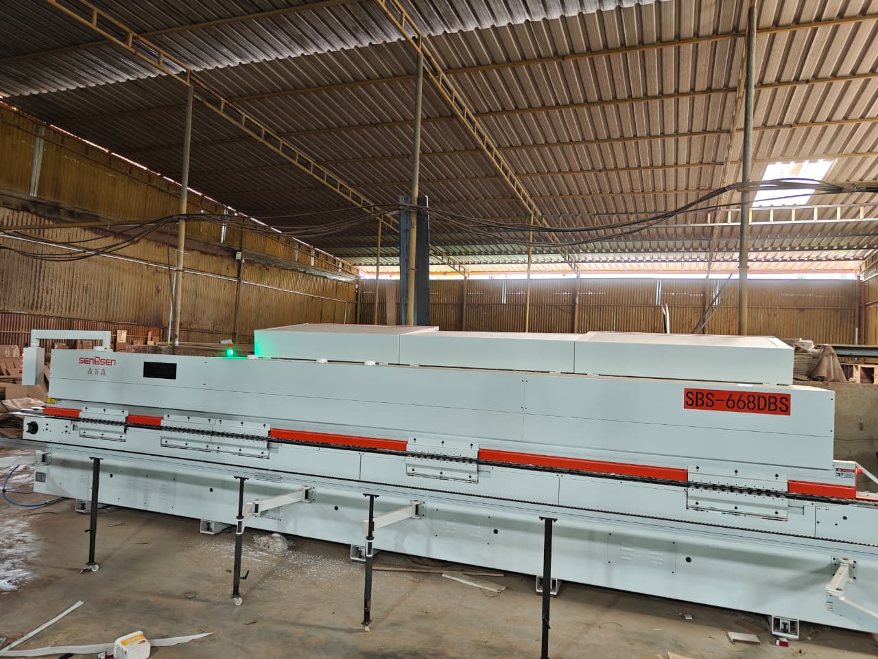 How Did SENBSEN Install the SBS-668DBS Edge Banding Machine in Mangalore? 2