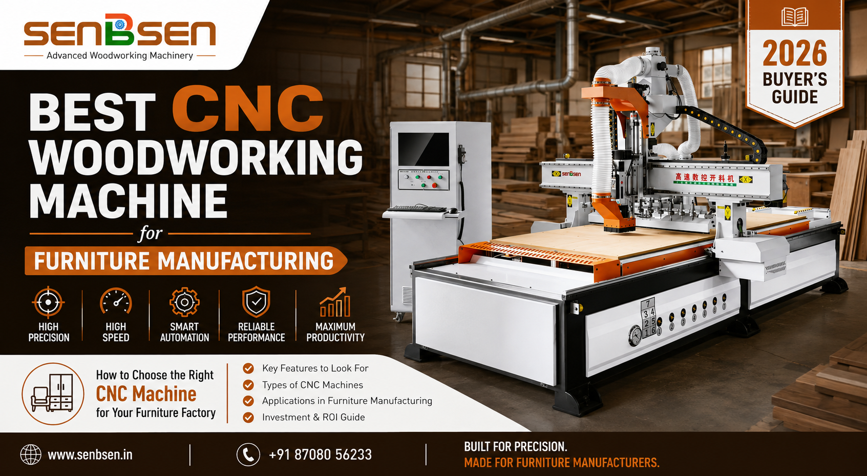 Best CNC Woodworking Machine for Furniture Manufacturing | SENBSEN
